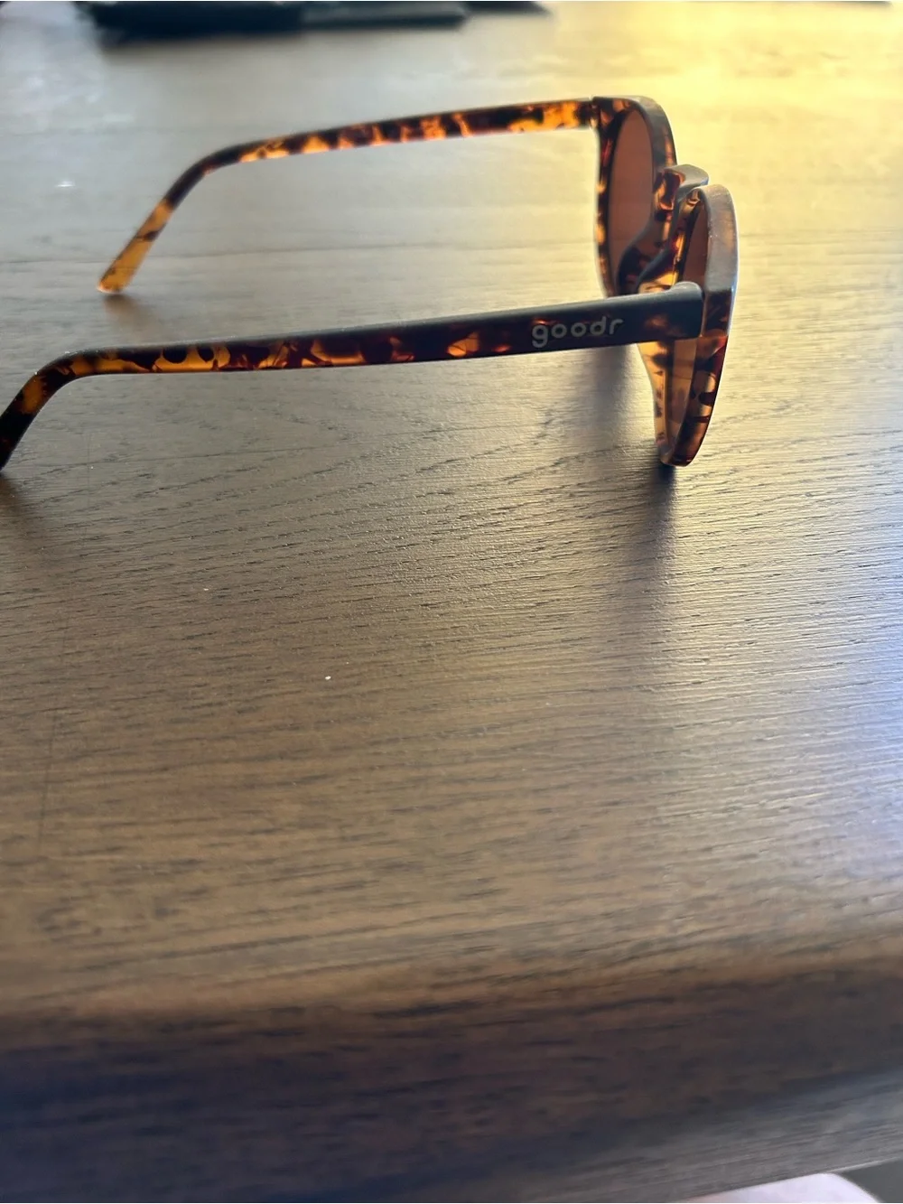 Goodr nine dollar pour over tortoise sunglasses
